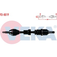 VEKA-FD-8019 - Komple Aks On Sol Ford Escort Vıı 1.6 16V Uzunluk 599MM 1995-1999