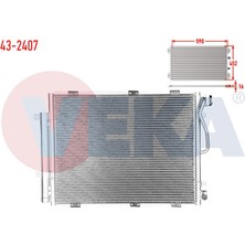 VEKA-43-2407 - Klıma Radyatoru Kıa Sorento I (Jc) 2.5 Crdı A-T 2006-2009