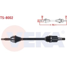 VEKA-TS-8002 - Komple Aks Sol On Uzunluk 793MM Tesla Model x 2012-