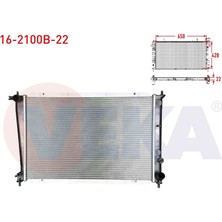 VEKA-16-2100B-22 - Su Radyatoru Brazıng Hyundaı Starex 2.5 Td M-T Kalınlık  22MM 1997-2007