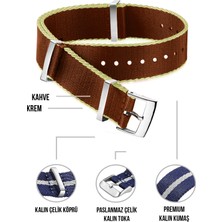 Cobra 22 mm Fossil-Welder-Casio-Seiko-Omega-Armani Saat Uyumlu Nato Tekstil Kumaş Saat Kordonu F39XWDS-22