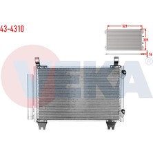 VEKA-43-4310 - Klıma Radyatoru Toyota Yarıs (P9) 1.0 Vvt-I A-T/m-T 2006-2010