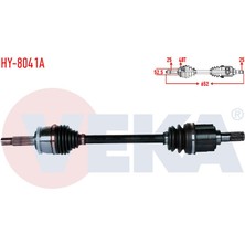 VEKA-HY-8041A - Komple Aks On Sol Hyundaı Accent Blue 1.4 Cvvt M-T Abslı 48 Dıs Uzunluk 652MM 2012-