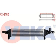 VEKA-42-3102 - Turbo Radyatoru (Intercooler) Nıssan Qashqaı (J10) 1.6 Dcı 2011-2014