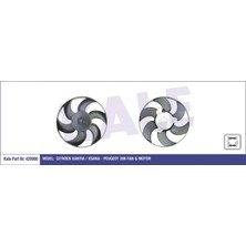 KALE-420000 - Fan Motoru Peugeot 306 1.4 1.6 97=> Partner 1.4 96=> - Cıtroen Berlıngo 1.4i 1.8i 96=> Xsara 1.4i 1.6i 1.8i 2.0 16V Xantıa 2.0hdı 97=> (Ac) (220W 320MM 12V)