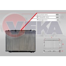 VEKA-16-2020 - Su Radyatoru Mekanık Honda Cr-V Iıı 2.2i Ctdı M-T Ac+/- 2006-2012