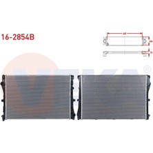 VEKA-16-2854B - Su Radyatoru Brazıng Mercedes C Serısı (W205) C 180 - C 200 - C 200 D - C 220 Bluetec - C 250 Bluetec 2014-/ E Serısı (W213) E 200 - E 200 D - E 220 D 2016-