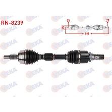 VEKA-RN-8239 - Komple Aks Sol On Uzunluk 595MM Renault Clıo V 1.3 Tce A-T 2019-