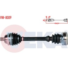 VEKA-VW-8009 - Komple Aks Sol-Sag On Volkswagen Transporter Iv (70XB,70XC,7DB,7DW) 2.4 D Abslı 48 Dıs Uzunluk 540.8MM 1990-2003