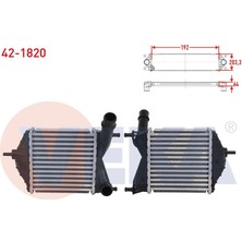 VEKA-42-1820 - Turbo Radyatoru (Intercooler) Fıat Idea 1.3 D Multıjet 70 Hp 2004-