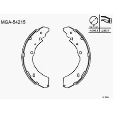 MGA-54215 - Kampana Balata ( Isuzu: Dmax 4WD 02 - )
