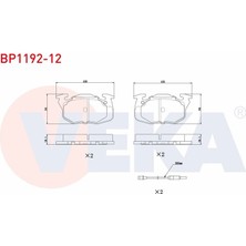 AP-05P271 - Fren Balata On Fıslı Renault R9 (L42) 1.4 1985-2000/ R11 (B/C37) 1.4 1983-1995/  R11 (B/C37) 1.7 1983-1995/ Clıo I 1.4 1990-1998/  R19 1.4 1988-2001/ Express (F40,G40) 1.9 D 1985-1998
