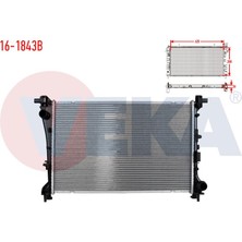 VEKA-16-1843B - Su Radyatoru Brazıng Fıat Egea 1.3 Mjt 16V M-T Ac+/- 2015-