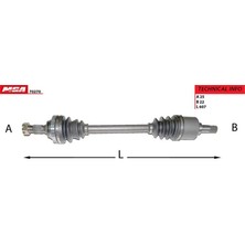 MGA-70270 - Aks Sol "ınce Freze" ( Peugeot : 306 1.6 TU5JP Abslı 29D )