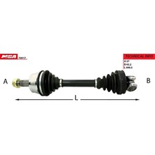 MGA-70917 - Aks Sağ-Sol - (Fıat: Doblo Maxı 1.6 Mjt "uzun Şase" 2010>>)