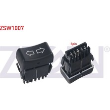 ZEGEN-ZSW1007 - Cam Acma Anahtarı Teklı 5 Pın Turuncu Isık Renault R9 - R11 1985-2000