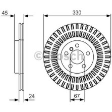 BOSCH-0986479C94 - Fren Dıskı On Bmw F39 F45 F48 Mını F60