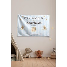 Vagonik Kişiye Özel Doğum Günü Aslan Temalı Happy Birthday Duvar Örtüsü Duvar , Doğum Günü Flaması