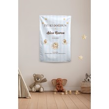 Vagonik Kişiye Özel Doğum Günü Aslan Temalı Happy Birthday Duvar Örtüsü Duvar , Doğum Günü Flaması