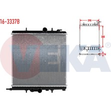 VEKA-16-3337B - Su Radyatoru Brazıng PEUGEOT 206 (2A/C) 1.4i 16V A-T Ac- 1998-2006