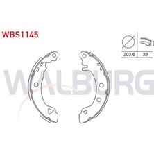 WALBURG-WBS1145 - Fren Pabuc Balata Arka 203,6X39 Fıat Marea (185) 1.6i 16V - 1.9 Jtd - 2.0i 1996-2007 / Bravo (182) 1.4 - 1.6 16V 1995-2004 / Brava (182) 1.6 16V 1995-2002