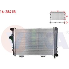 VEKA-16-2841B - Su Radyatoru Brazıng Mercedes (W124) 2.0 D M-T AC-1984-1995