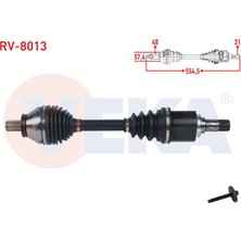 VEKA-RV-8013 - Komple Aks Sol On Uzunluk 554,5MM Land Rover Freelander Iı 2.2 Td4 6 M-T 2006-2014