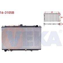 VEKA-16-3105B - Su Radyatoru Brazıng Nıssan Prımera (P11) 1.6i 16V A-T 1996-2001