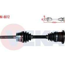 VEKA-NI-8012 - Komple Aks Sol-Sag On Nıssan Pıck Up (D22) 2.5 D 4×4  Uzunluk 570,5MM 1998-