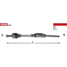 MGA-70248 - Aks Sag Abslı 48D ( Peugeot : 106GTI Cıtroen : Saxo Vts 1.6  99-- )