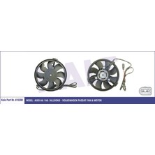 KALE-415300 - Fan Motoru Audı A4 A6 97<05 - Skoda Superb 01<08 - Volkswagen Passat 00<05 1.8t 2.0 2.4 1.9/2.5tdı 2.7t 3.0 (300W 280MM 12V) [küçük]