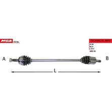 MGA-70730 - Aks Komple Sol-(Abslı)-(Honda: Accord 94>98 Accord Manuel 90>98)
