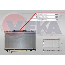 VEKA-16-4319B - Su Radyatoru Brazıng Toyota Carına E (ST191) 2.0i A-T 1992-1997
