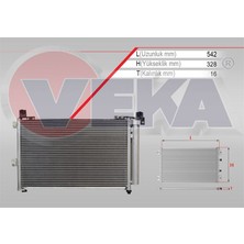 VEKA-43-1914 - Klıma Radyatoru Ford Ranger 2.5 Td 2006-2011