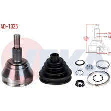 VEKA-AD-1025 - Aks Kafası Sol-Sag On Dıs Audı A3 I (8l1) 1.8 T 36×27×53 Uzunluk 142,5 mm 1996-2003