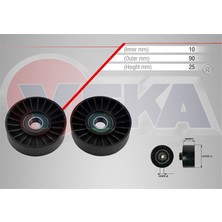 VEKA-49-3312 - V Kayısı Gergı Rulmanı Plastık 90×25 Cıtroen Xsara 1.6 I - 1.8 I -2.0 I 16V 1997-2000/ Peugeot 306 1.8 1993-/ 406 1.6 - 1.8 1995-