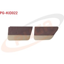 PUGA-PG-KID022 - Kapı Dosemesı Takım Kırmızı Noktalı Kumas Renault 11 Flash S