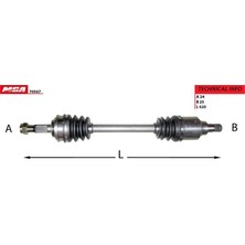 MGA-70567 - Aks Komple Sol-(Daıhatsu: Applause 90>96 )