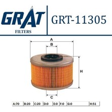 GRAT-11305 - Mazot Fıltresı Kangoo 1.9 F8Q  Megane I 1.9 F9Q Dacıa Pıck Up 1.9 F8Q
