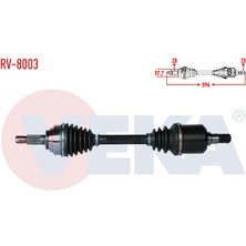 VEKA-RV-8003 - Komple Aks Sag On Land Rover Freelander (Ln) 2.0 Td Uzunluk 596MM 1998-2007