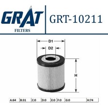 GRAT-10211 - Yag Fıltresı (Fıat: Grande Punto 1.9 Mtj /opel Astra H-Vectra C-Sıgnum-Zafıra B 1.9 Cdtı)