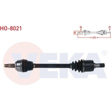 VEKA-HO-8021 - Komple Aks Sol On Uzunluk 675MM Honda Cr-V Iv 1.6i Dtec M-T 2012-2014