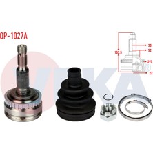 VEKA-OP-1027A - Aks Kafası Sağ veya Sol  On Dıs Opel Vectra B 1.6i Abslı 29 Dıs 33×22×52 Uzunluk 153,5MM 1995-2003