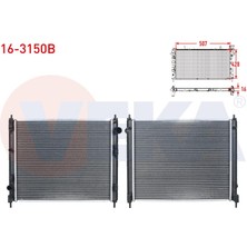 VEKA-16-3150B - Su Radyatoru Brazıng nıssan Juke 1.5 Dcı M-T 2014-