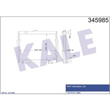 KALE-345985 - Su Radyatörü Mıtsubıshı L200 2.5d 86<96 (Mt) (Ac/nac) [brazıng] [397X568X32]