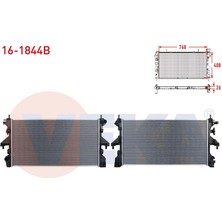 VEKA-16-1844B - Su Radyatoru Brazıng Fıat Ducato 2.3 Mjt 2014- / Cıtroen Jumper 2.2 Hdı 2014- / Peugeot Boxer 2.2 Hd