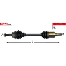MGA-70928 - Aks Komple Sol ( Ford : Focus Cmax 1.6tdci 11- )