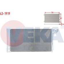 VEKA-43-1919 - Klıma Radyatoru Ford Focus Iıı 1.6 Tı-Vct 2011-2015