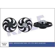 KALE-355380 - Fan Motoru Mercedes Benz (W639) Vıano 3.5 2.2/3.0cdı Vıto / Mıxto 111CDI-115CDI 123 126 03=> (300W 12V)