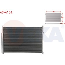 VEKA-43-4104 - Klıma Radyatoru Suzukı Grand Vıtara Iı (Jt) 1.6 Vvt-I 2005-